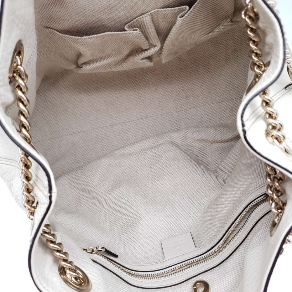 100% Authentic Gucci GG Soho on Chain  Shoulder Bag - Picture 13 of 16